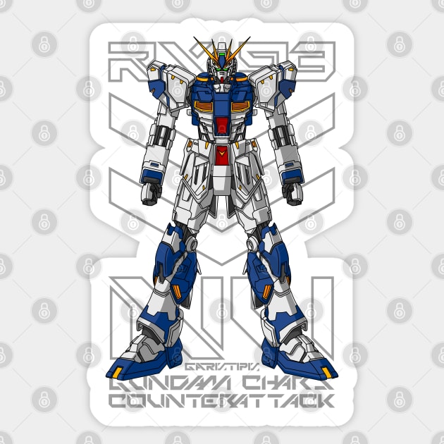 Gundam NU Counterattack Sticker by garistipis